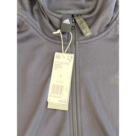 Adidas Men's Athletics Team Issue Full-Zip Fleece Hoodie Ti Lite Hoody2 DH9071 L - Picture 5 of 8